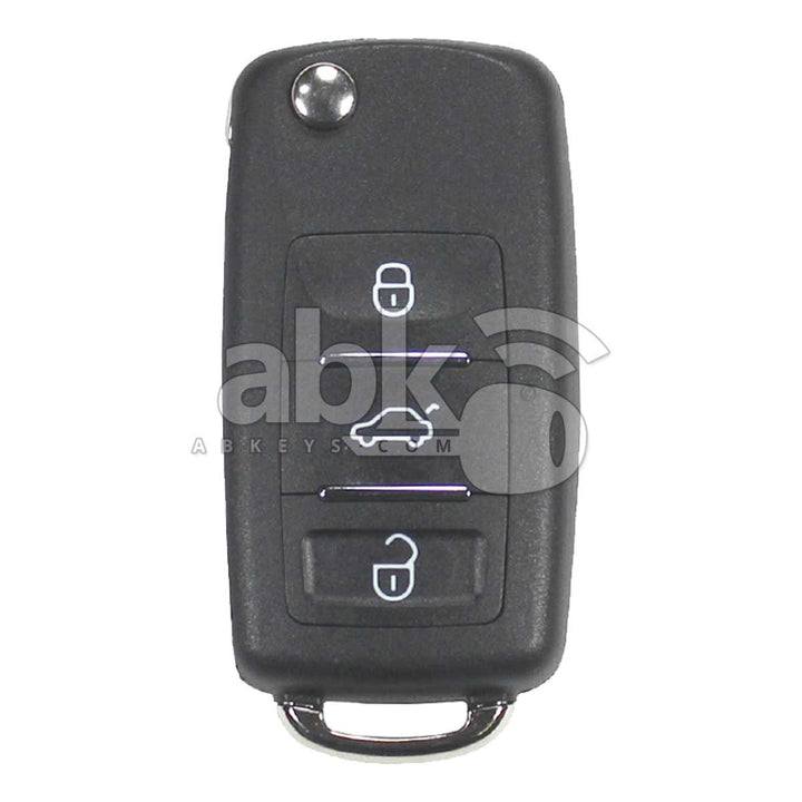 Xhorse VVDI Key Tool Volkswagen Style Wired Flip Remote 3Buttons XKB510EN - ABK-1015-XKB510EN -