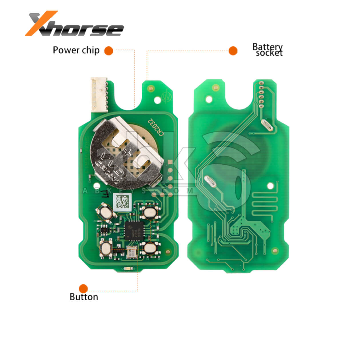 Xhorse VVDI Key Tool Garage Style Wired Remote Control 4Buttons XKGHG1EN   ABK 1015 XKGHG1EN  