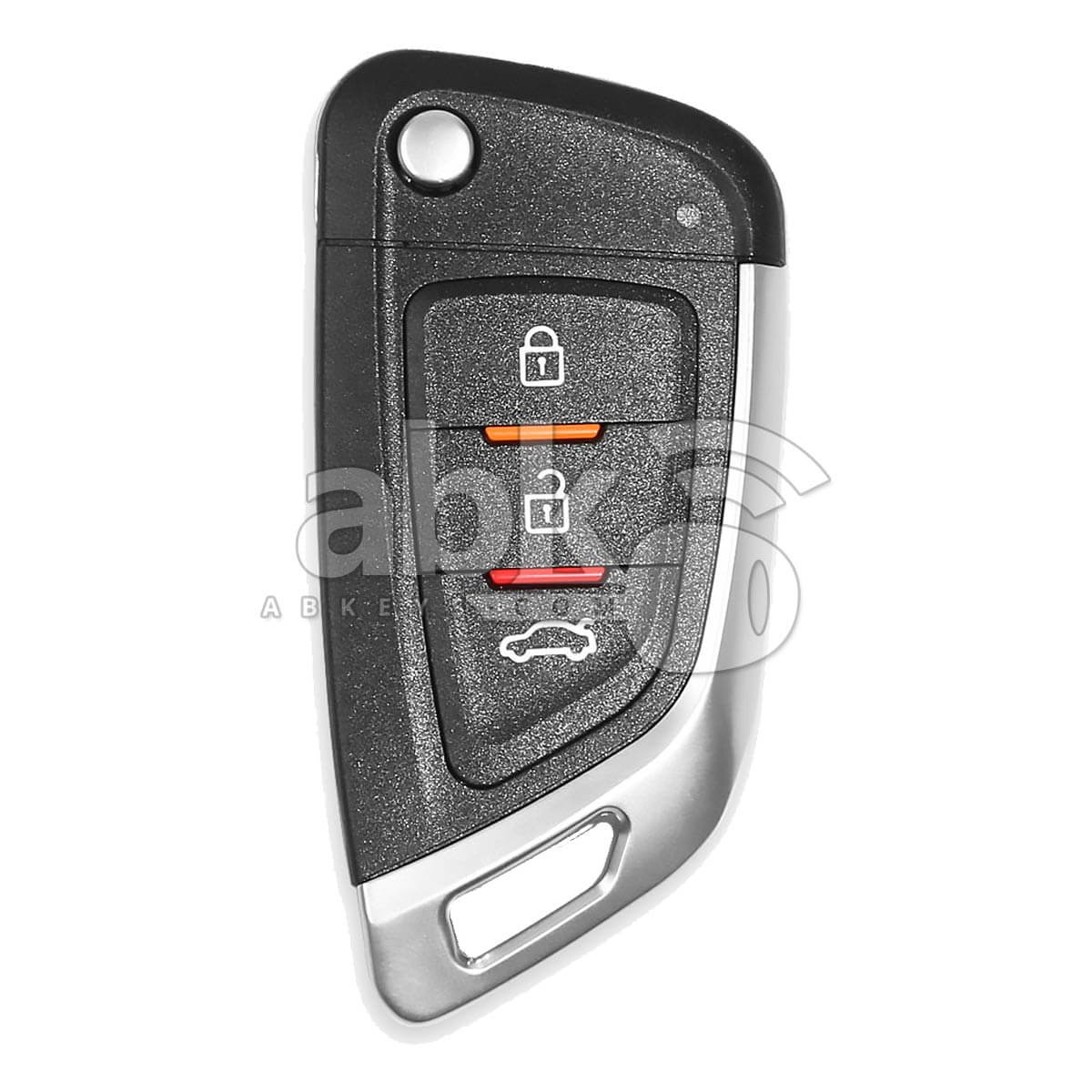 Xhorse VVDI Key Tool Bmw Style Wired Flip Remote 3Buttons XKKF02EN   ABK 1015 XKKF02EN   ABKEYS