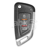 Xhorse VVDI Key Tool Bmw Style Wired Flip Remote 3Buttons XKKF02EN - ABK-1015-XKKF02EN - ABKEYS.COM