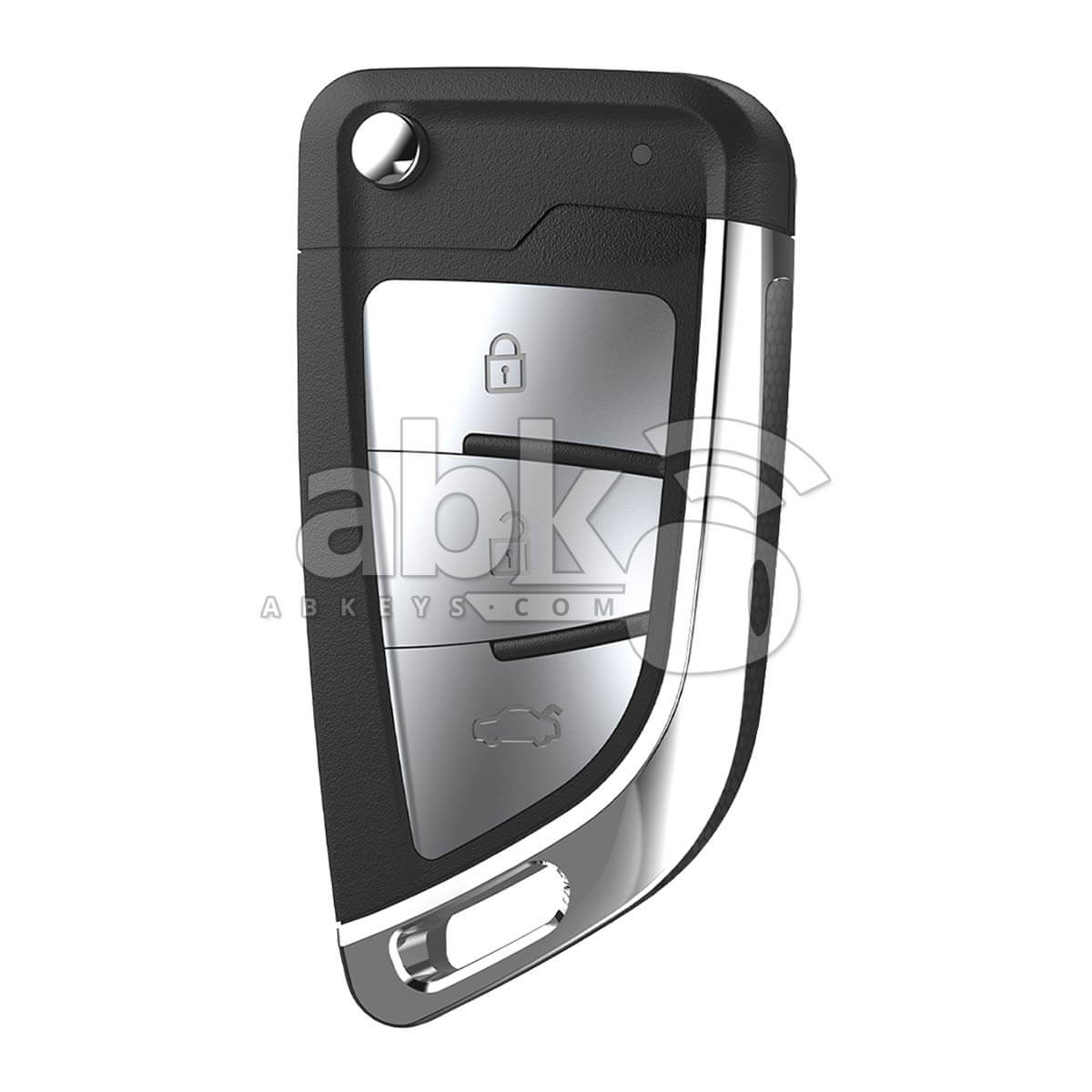 Xhorse VVDI Key Tool Bmw Style Wired Flip Remote 3Buttons XKKF23EN - ABK-1015-XKKF23EN - ABKEYS.COM