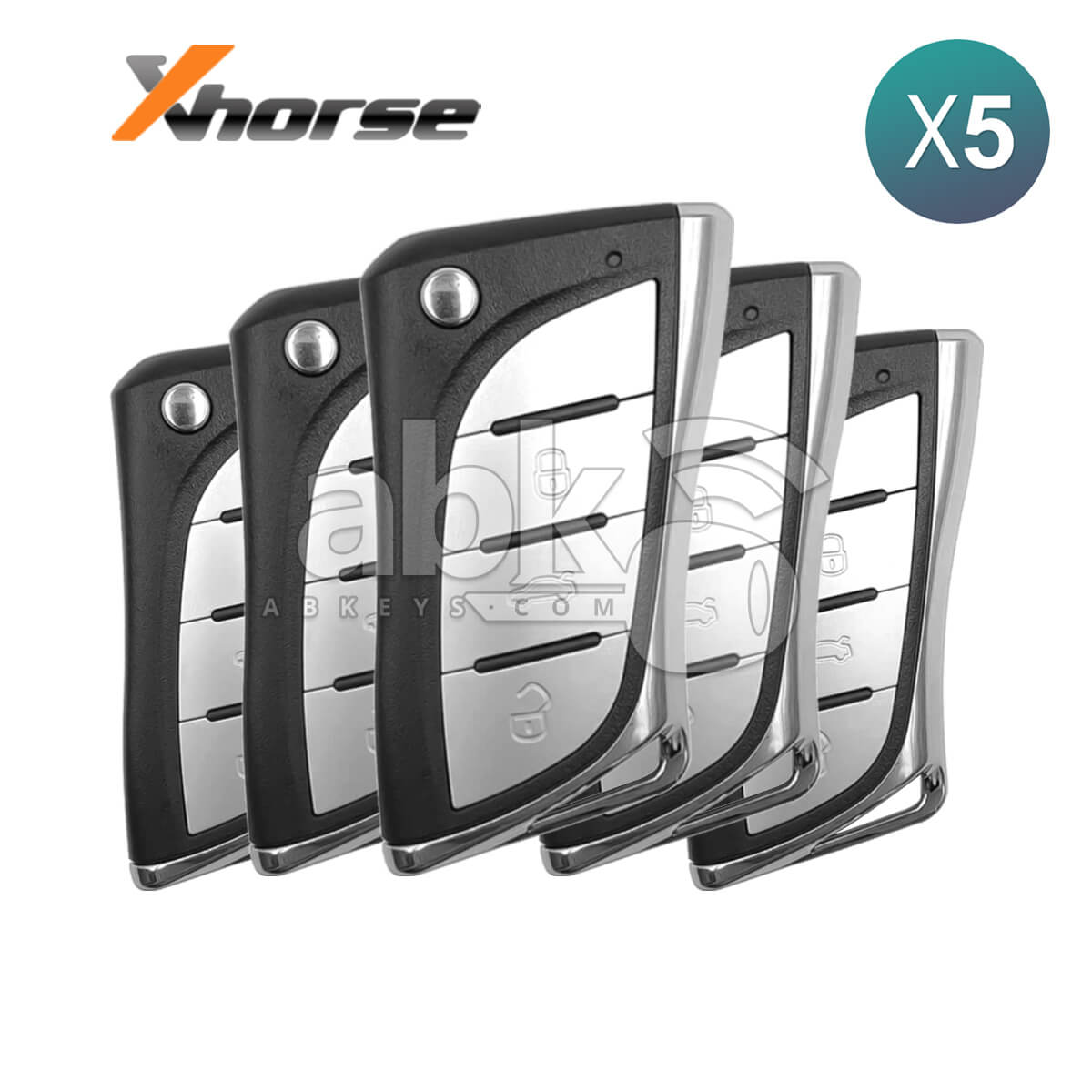 Xhorse VVDI Key Tool Lexus Style Wired Flip Remote 3Buttons XKLEX0EN 5Pcs Bundle -