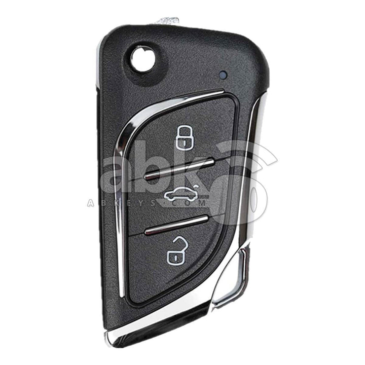 Xhorse VVDI Key Tool Lexus Style Wired Remote 3Buttons XKLKS0EN - ABK-1015-XKLKS0EN - ABKEYS.COM