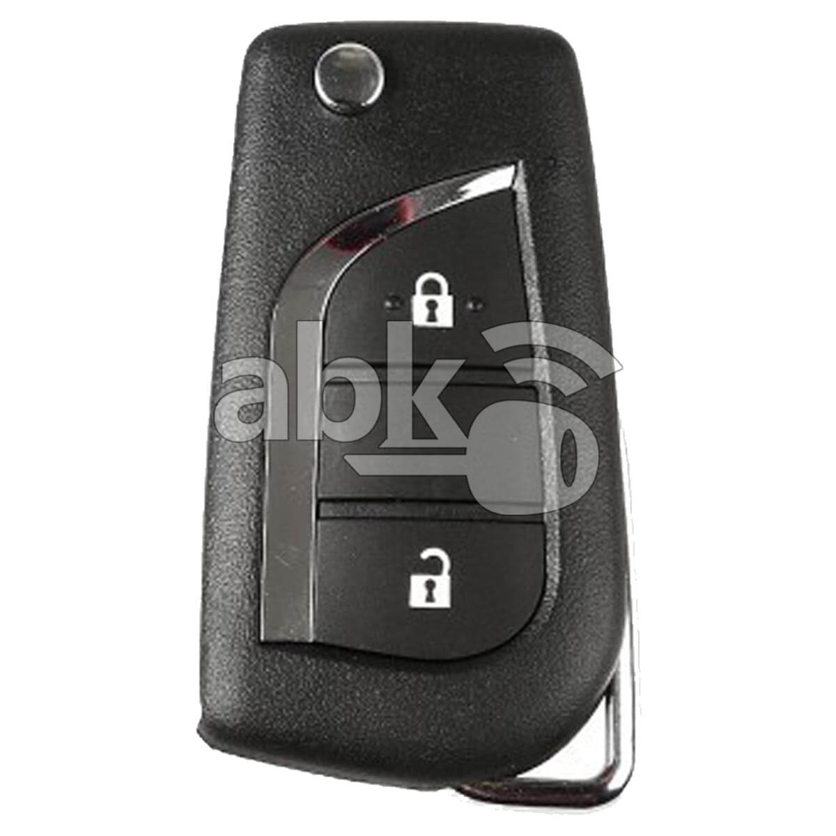 Xhorse VVDI Key Tool Toyota Style Wired Flip Remote 2Buttons XKTO01EN   ABK 1015 XKTO01EN  