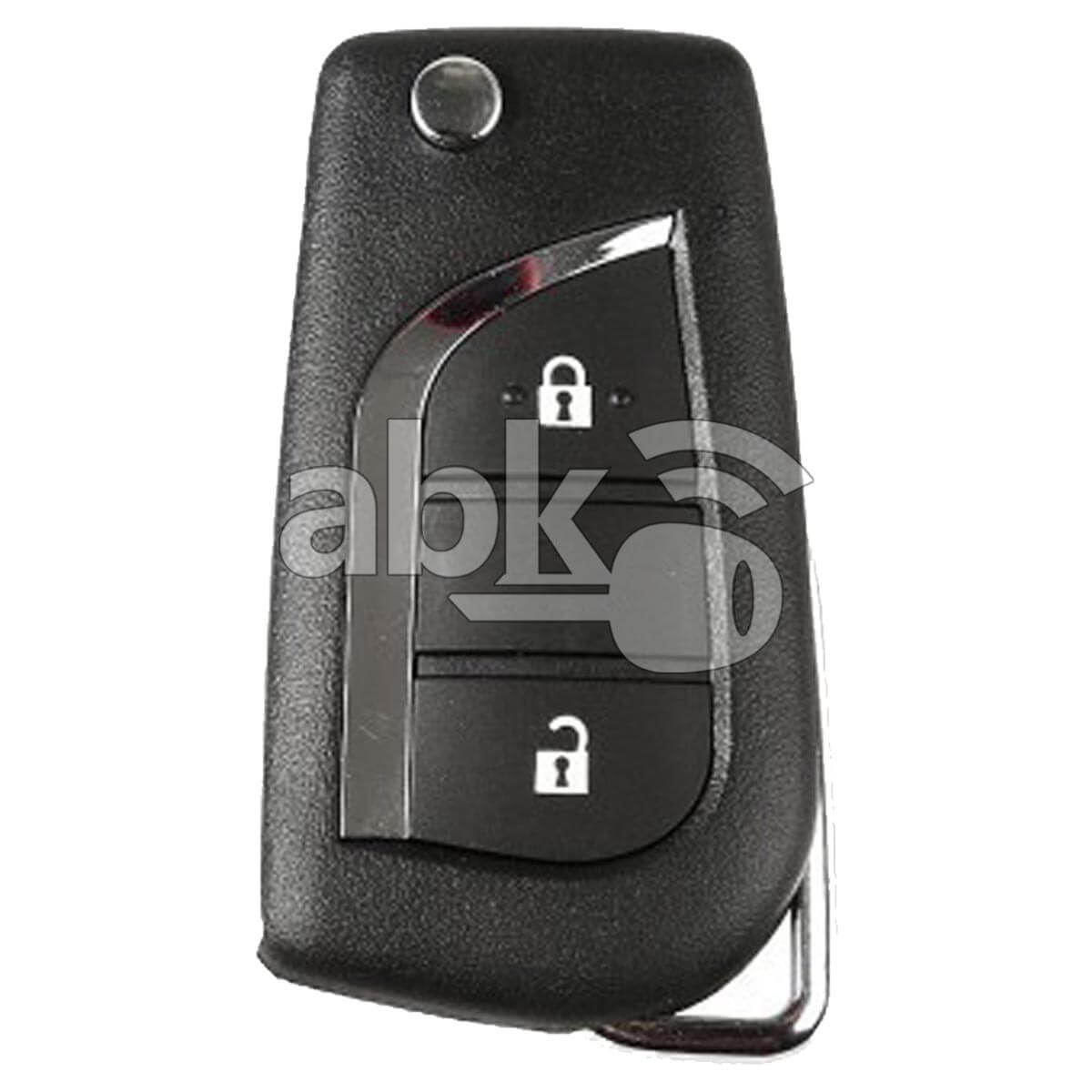 Xhorse VVDI Key Tool VVDI2 Toyota Style Wired Flip Remote 2Buttons XKTO01EN - ABK-1015-XKTO01EN - 