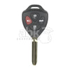 Xhorse VVDI Key Tool Toyota Style Wired Key Head Remote 4Buttons TOY43 XKTO02EN - ABK-1015-XKTO02EN