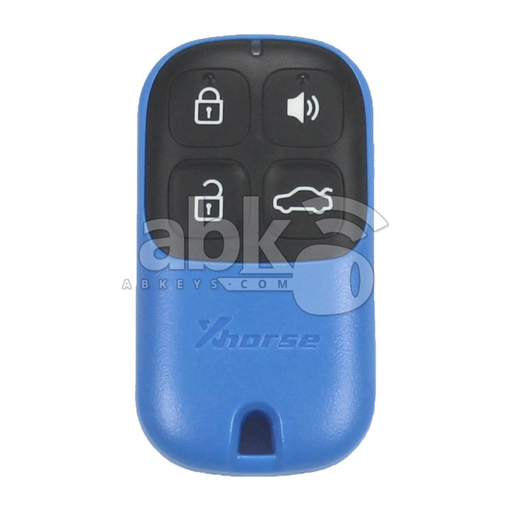 Xhorse VVDI Key Tool Wired Remote Control 4Buttons Blue XKXH01EN - ABK-1015-XKXH01EN - ABKEYS.COM