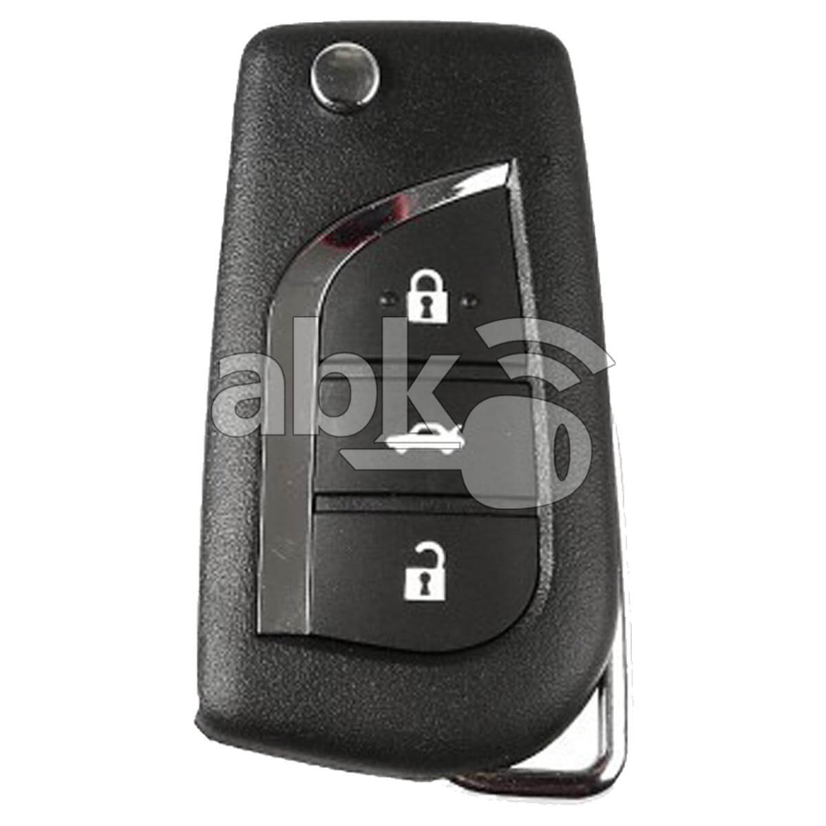 Xhorse VVDI Key Tool Toyota Style Wireless Flip Remote 3Buttons XNTO00EN   ABK 1016 XNTO00EN  