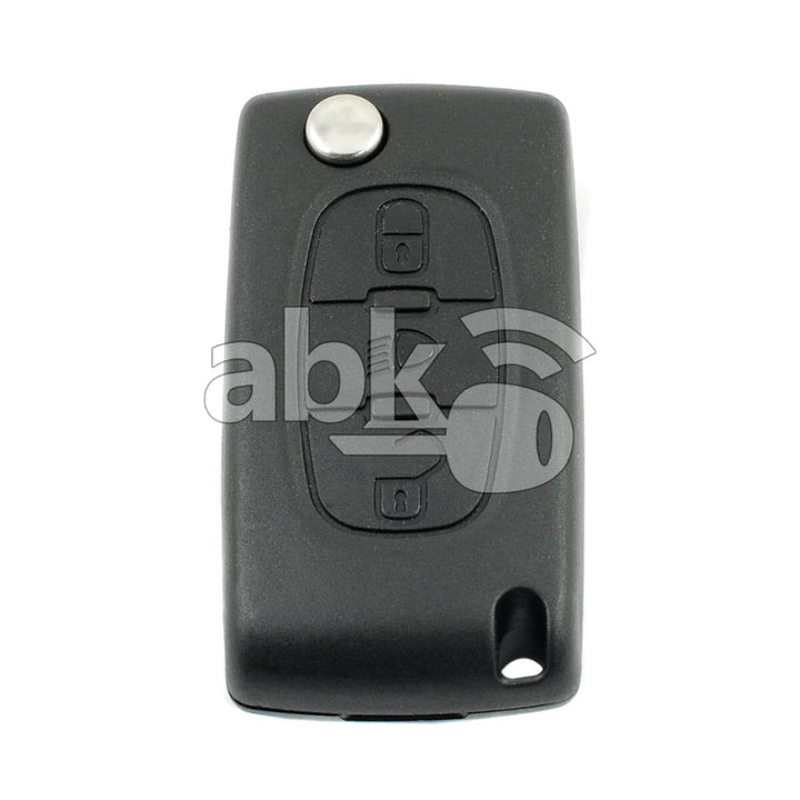 Genuine Citroen C4 C5 2007+ Flip Remote 3Buttons 649085 6490A2 433MHz CE0523 VA2 - ABK-1027 -