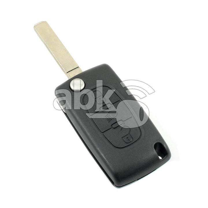 Genuine Citroen C4 C5 2007+ Flip Remote 3Buttons 649085 6490A2 433MHz CE0523 VA2 - ABK-1027 -