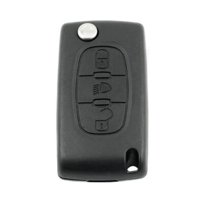 Genuine Citroen C4 C5 2007+ Flip Remote 3Buttons 649085 6490A2 433MHz CE0523 VA2 - ABK-1027 -