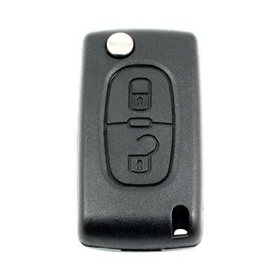 Genuine Citroen C2 C3 2005+ Flip Remote 2Buttons 649086 643424 433MHz CE0536 - ABK-1028 - ABKEYS.COM
