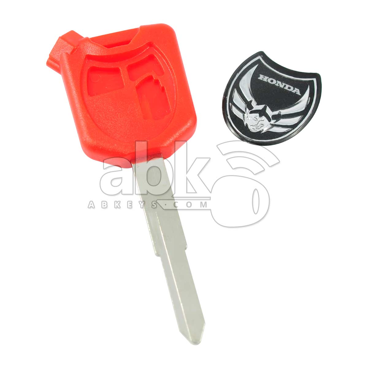 Honda Motorcycle Chip Less Key Red - ABK-1057 - ABKEYS.COM