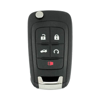Chevrolet Cruze Malibu Impala 2010+ Flip Remote 5Buttons 433MHz HU100 - ABK-1105-5 - ABKEYS.COM