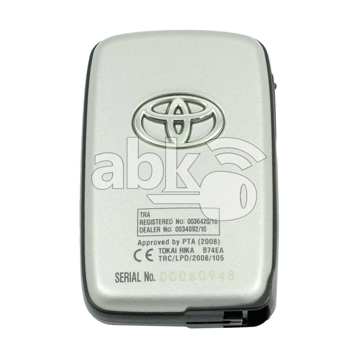 Genuine Toyota Land Cruiser Prado 2010+ Smart Key 3Buttons 89904-60762 433MHz B74EA P1 98 - ABK-1217
