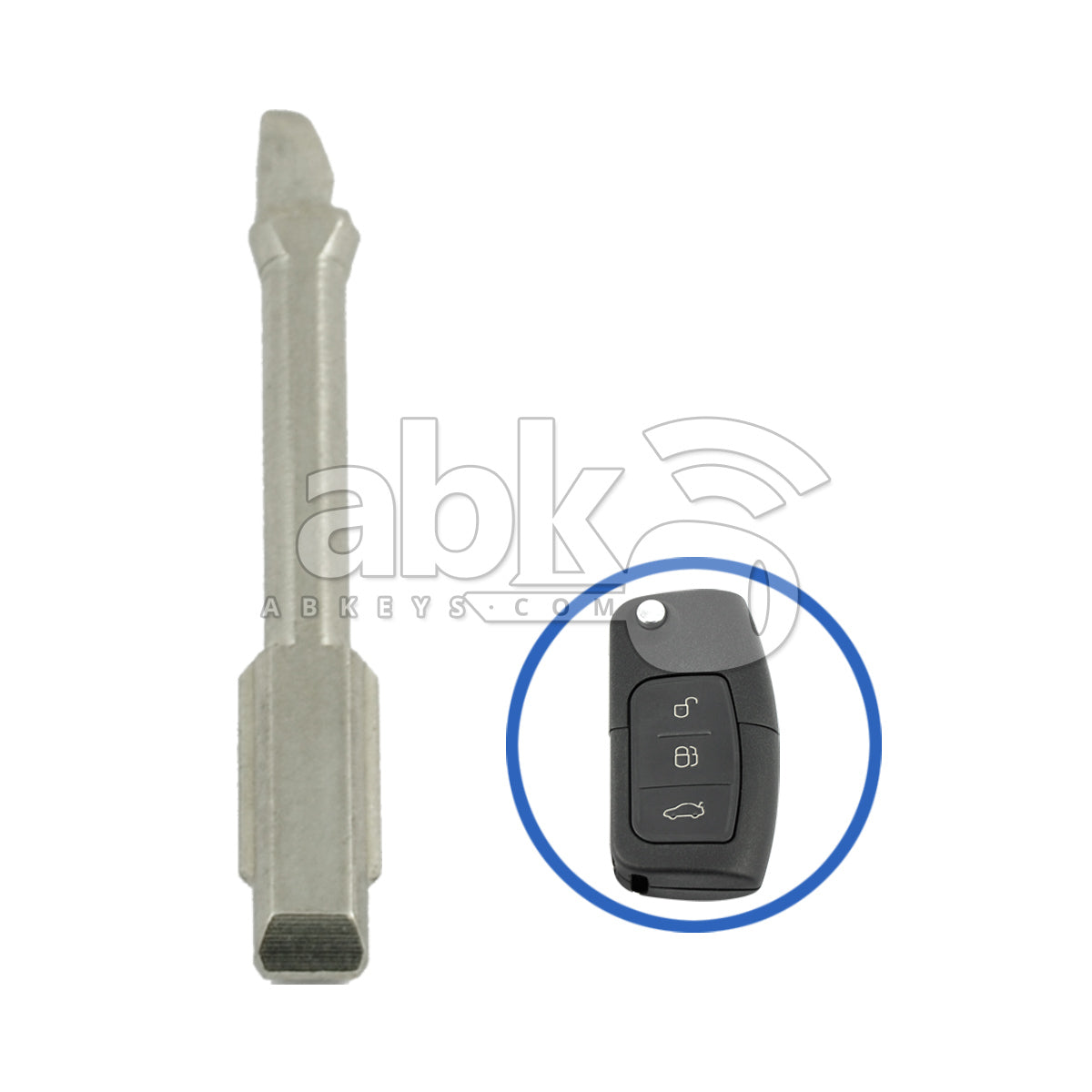 Ford 2003+ Flip Remote Key Blade FO21 - ABK-1223 - ABKEYS.COM