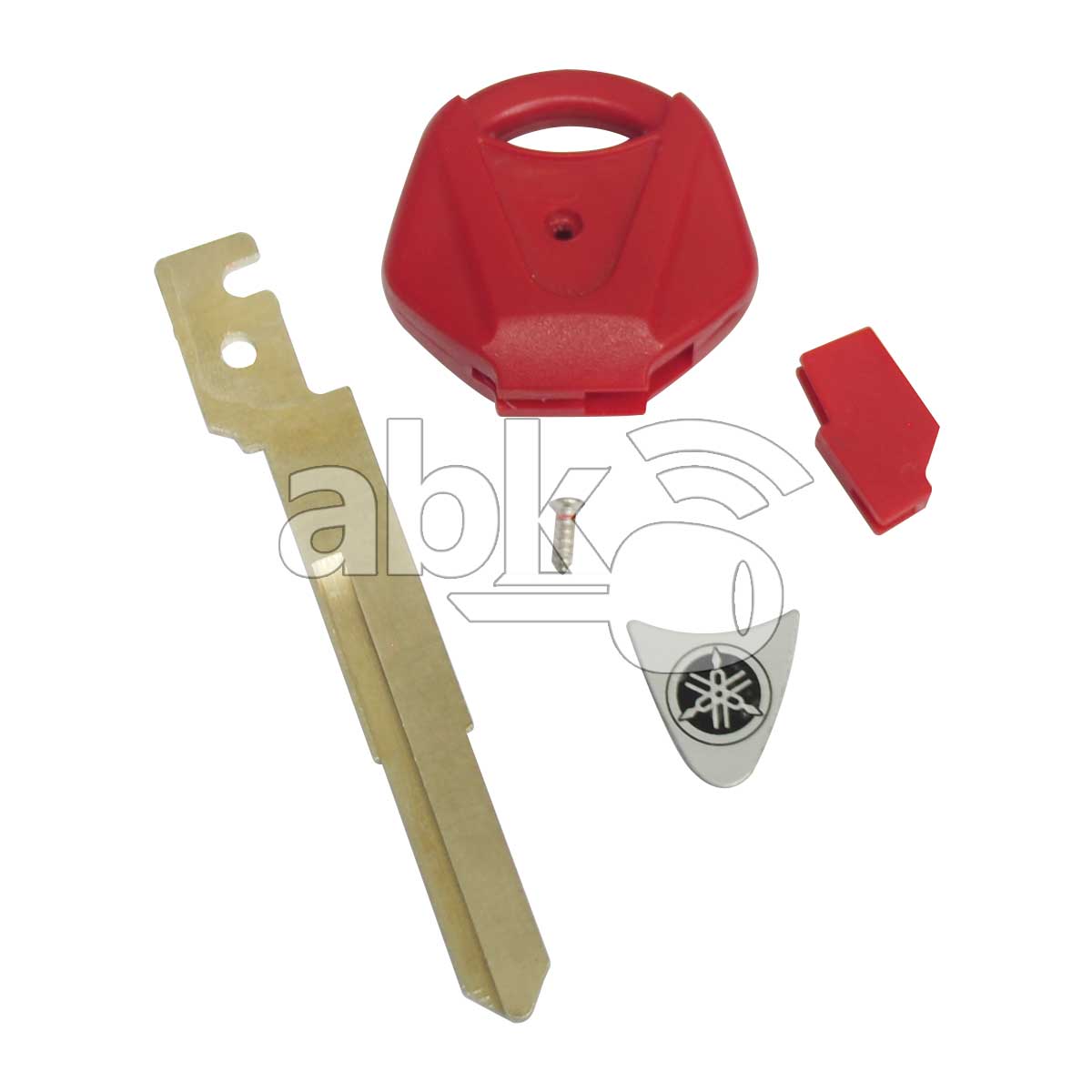 Yamaha Motorcycle Chip Less Key YH35R Red - ABK-1227 - ABKEYS.COM