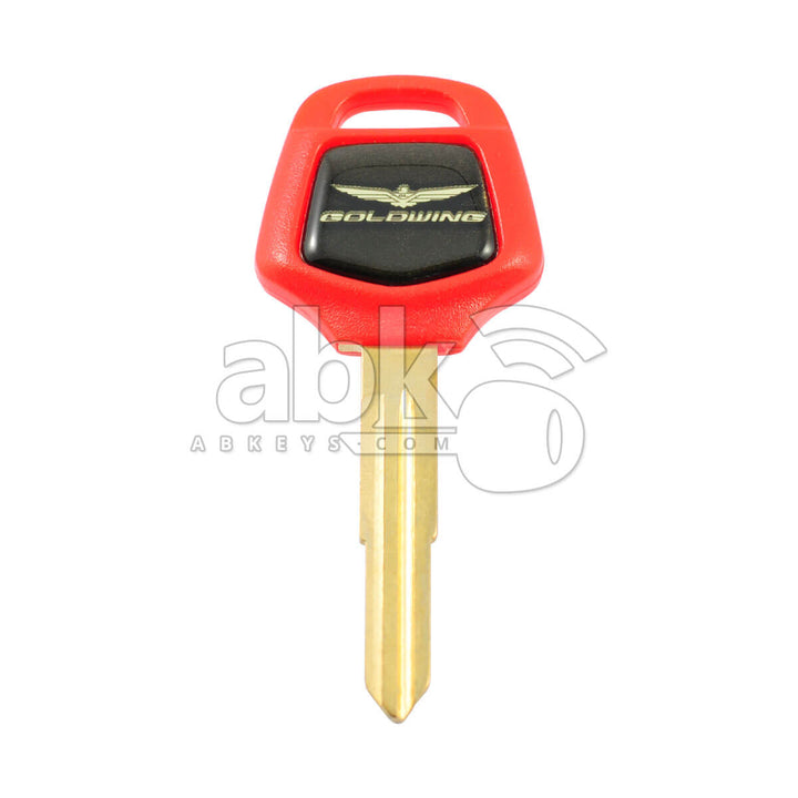 Honda Goldwing Motorcycle Chip Less Key HON58R Red - ABK-1234 - ABKEYS.COM