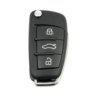 Audi Q7 A6 S6 2006+ Flip Remote 3Buttons 868MHz HU66 - ABK-1257 - ABKEYS.COM