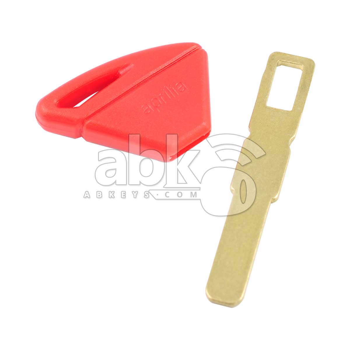Aprilia Motorcycle Chip Less Key SIP22 Red - ABK-1301 - ABKEYS.COM