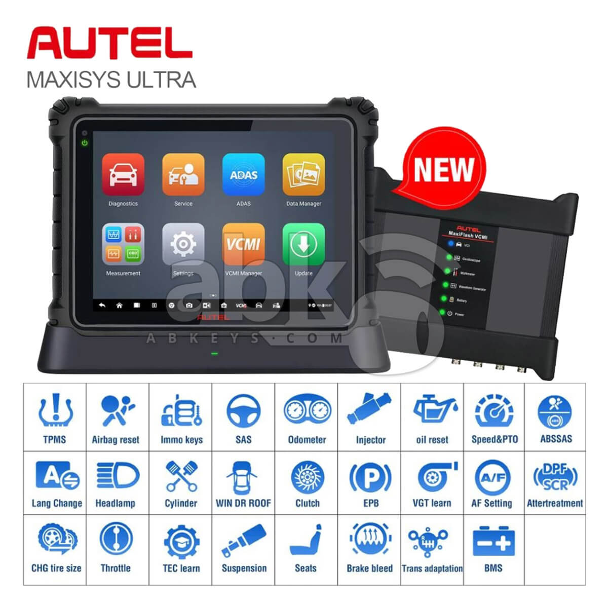 Autel MaxiSys Ultra Diagnostic Tool   ABK 1309   ABKEYS