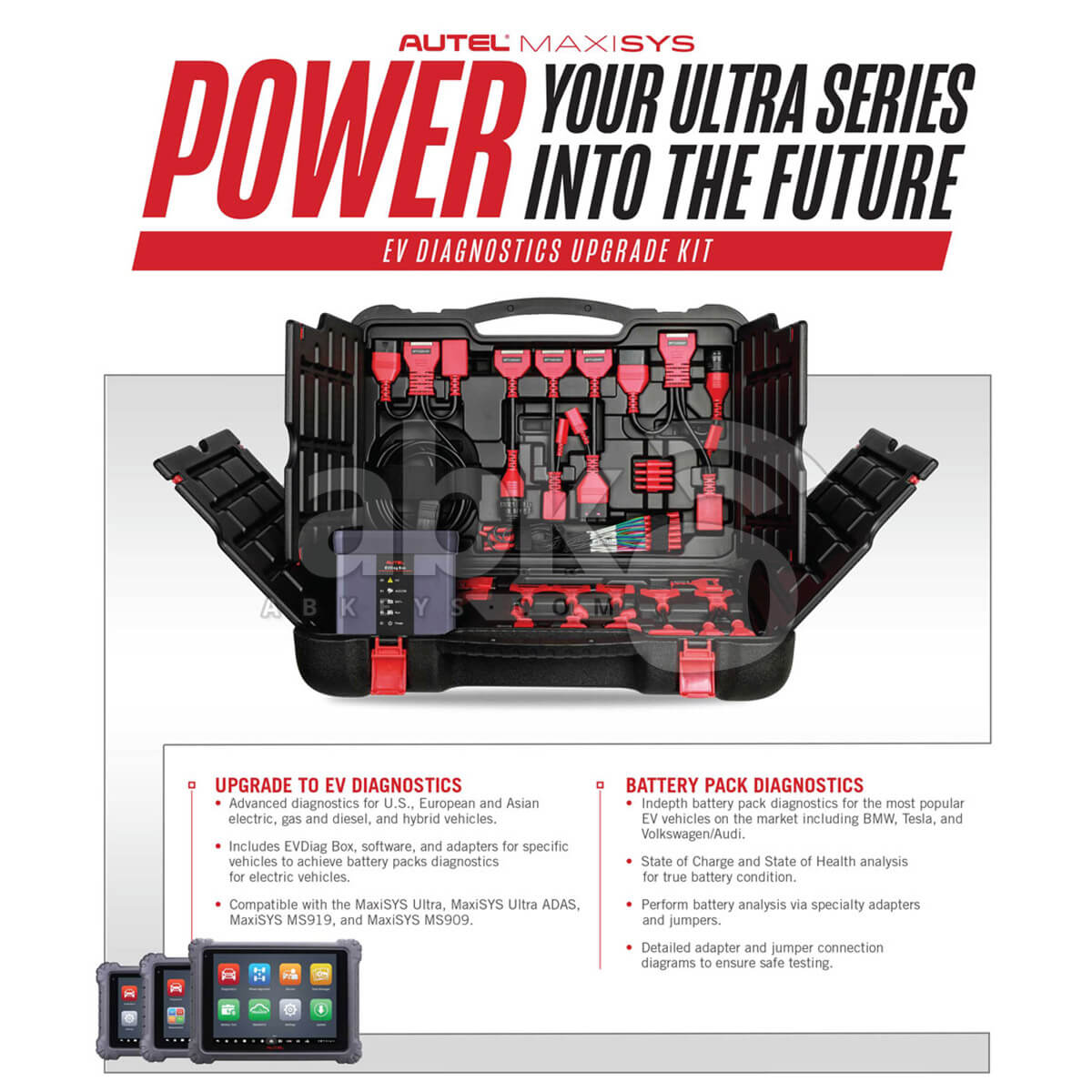 Autel MaxiSys Ultra EV Diagnostic Tool   ABK 1310   ABKEYS