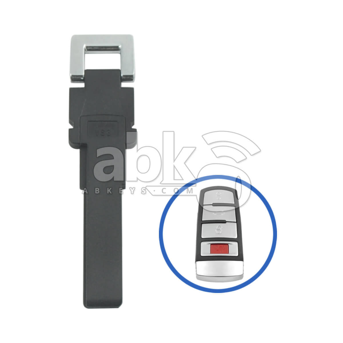 Volkswagen Passat 2005+ Smart Key Blade HU66   ABK 1331   ABKEYS