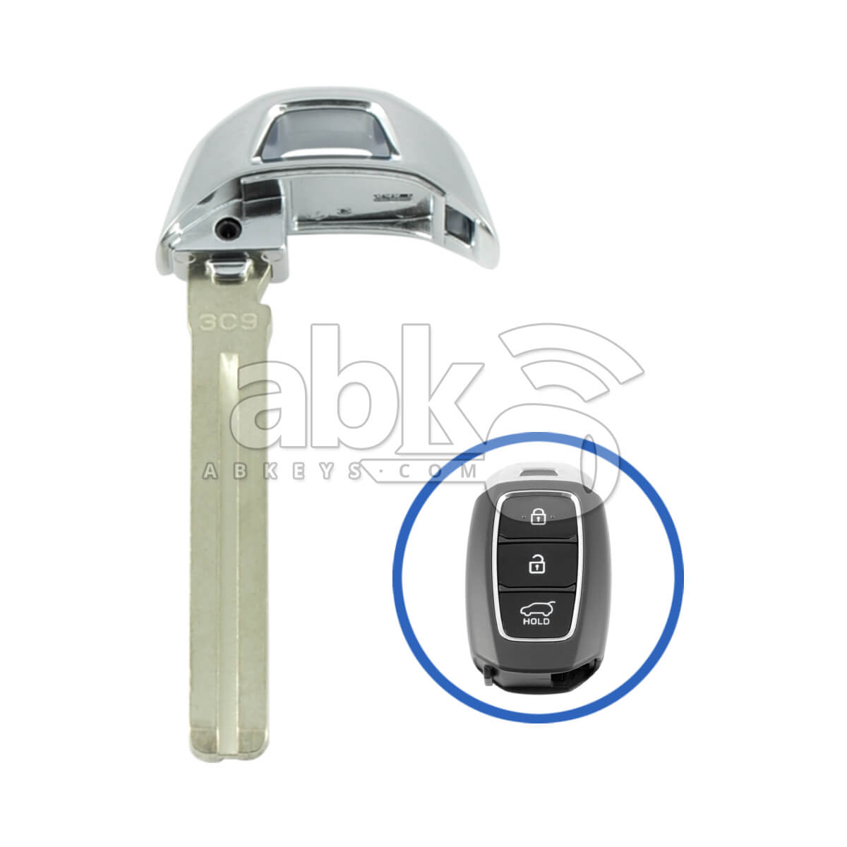 Hyundai Azera Grandeur 2017+ Smart Key Blade 81999 G8100 TOY40   ABK 1338   ABKEYS