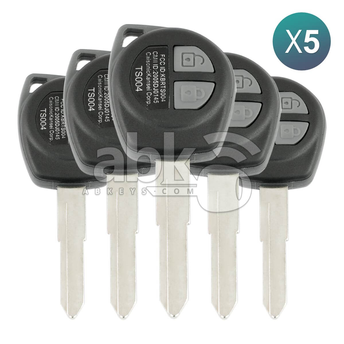Suzuki Jimny 2006+ Remote Key 5Pcs Bundle 2Buttons 37145-55J81 37145-55JV1 433MHz TS002 HU133 -