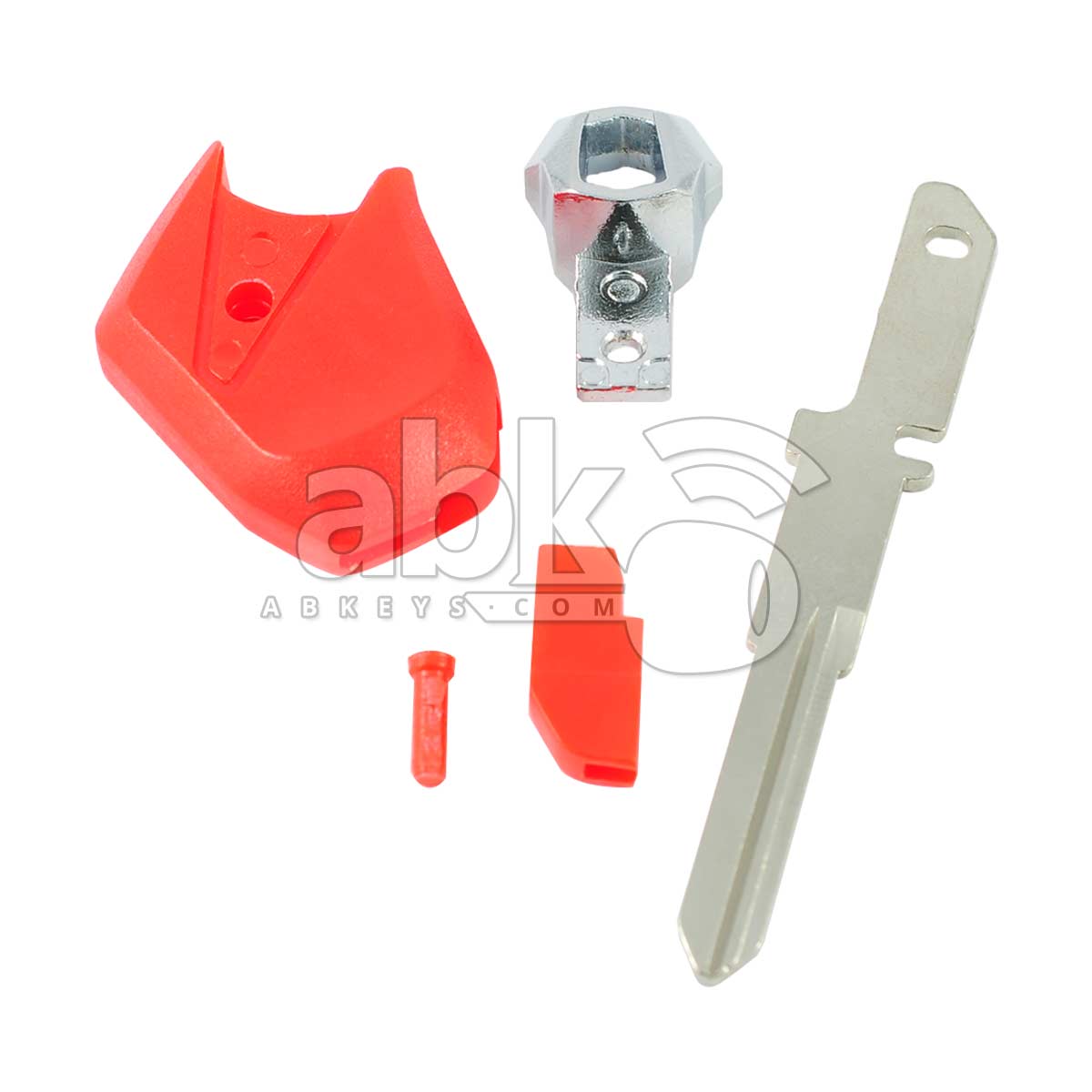 Kawasaki Motorcycle Chip Less Key KW18 Red - ABK-1400 - ABKEYS.COM