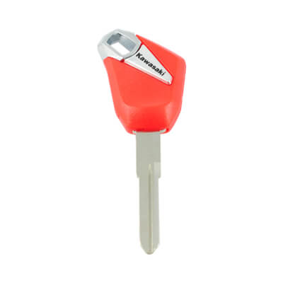 Kawasaki Motorcycle Chip Less Key, KW18 Red