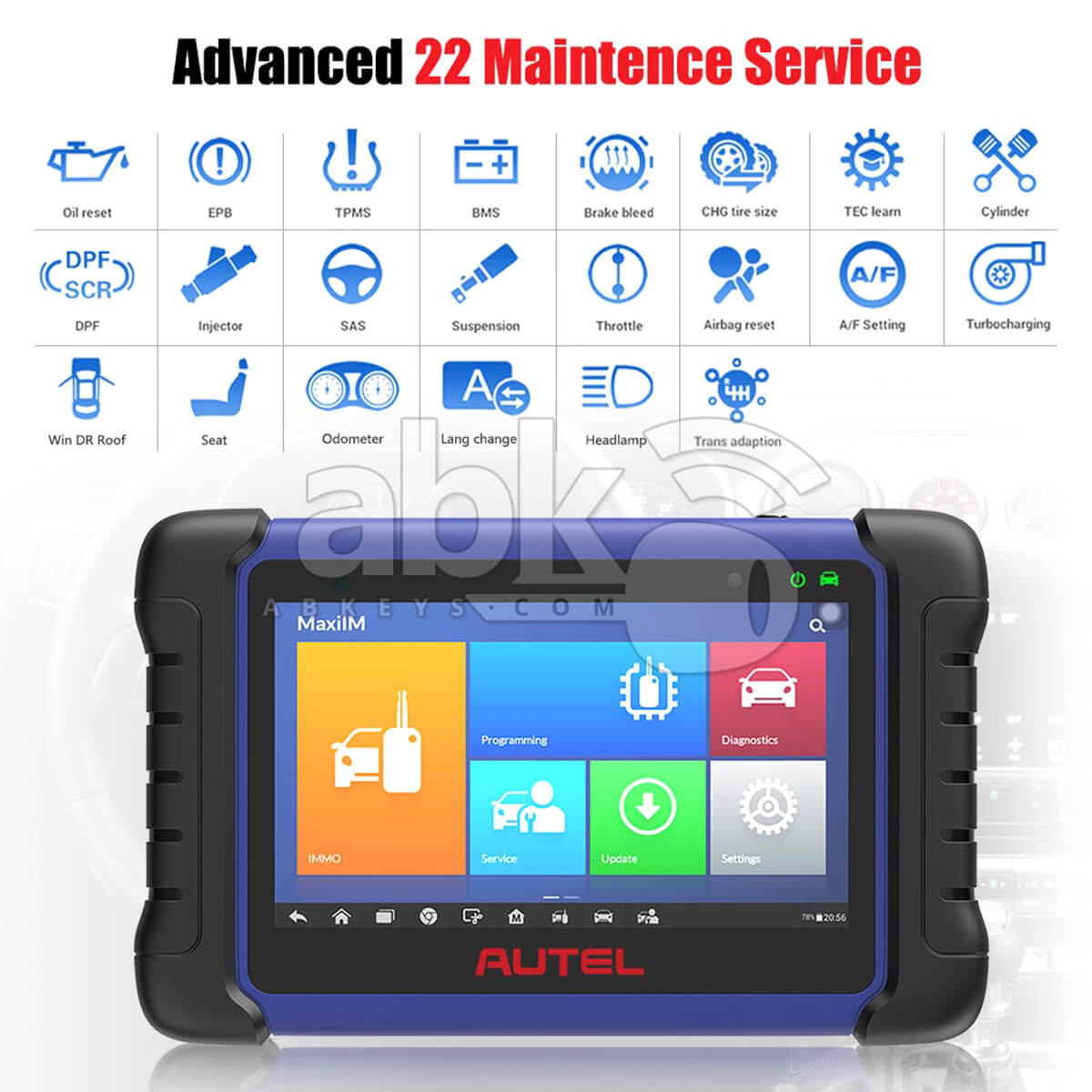 Autel MaxiIM IM508 Key Programmer & Diagnostic Tool   ABK 1416   ABKEYS