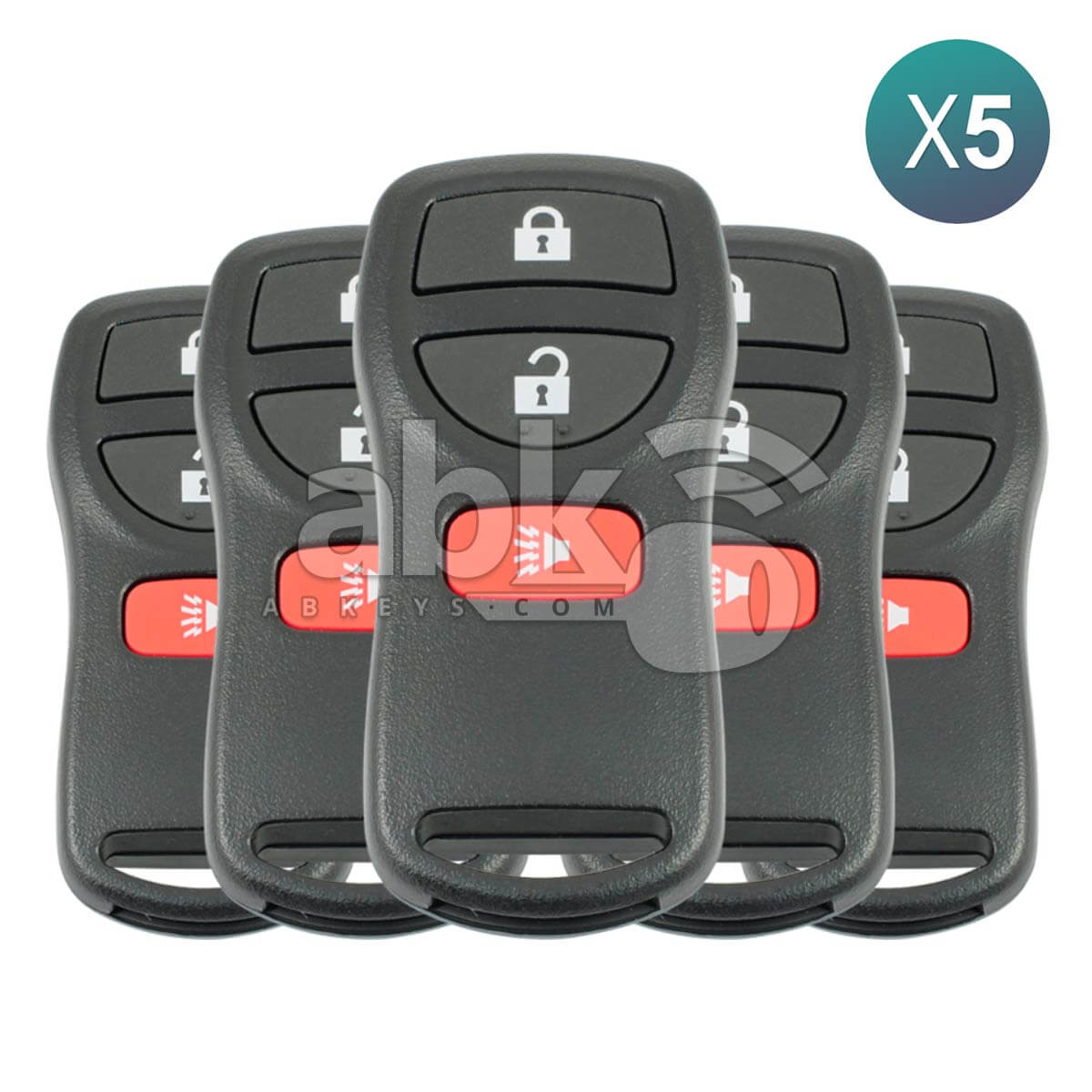Genuine Nissan Infiniti 2002+ Remote Control 5Pcs Offer 3Buttons CWTWB1U733 315MHz 28268-EA000 -
