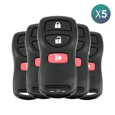 Télécommande Originale Nissan, Infiniti 2002+ Commande à Distance, 3Boutons 28268-EA000 315MHz, CWTWB1U733 5 pièces Lot