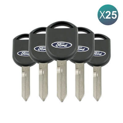Clé Ford Sans Puce, FO38 Logo Bleu 25 pièces Lot