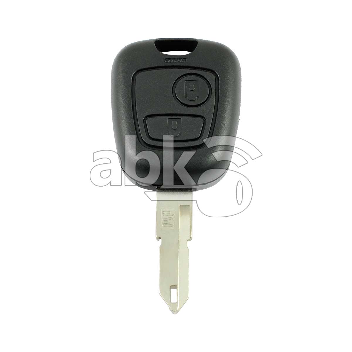 Peugeot 206 2003+ Key Head Remote 2Buttons 6554YL 433MHz NE72   ABK 1515   ABKEYS
