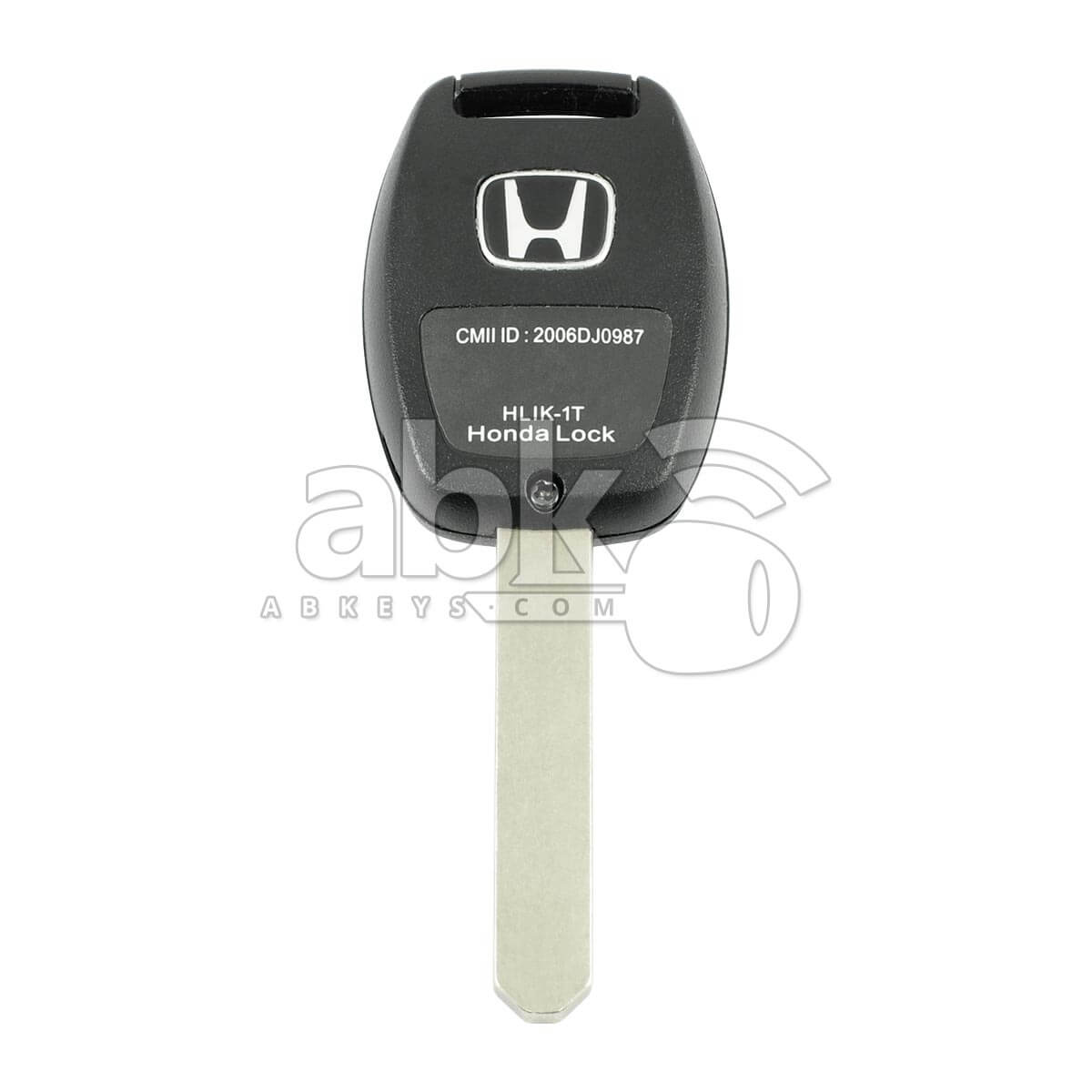 Honda Jazz 2003+ Key Head Remote 2Buttons 433MHz HON66 - ABK-1566 - ABKEYS.COM