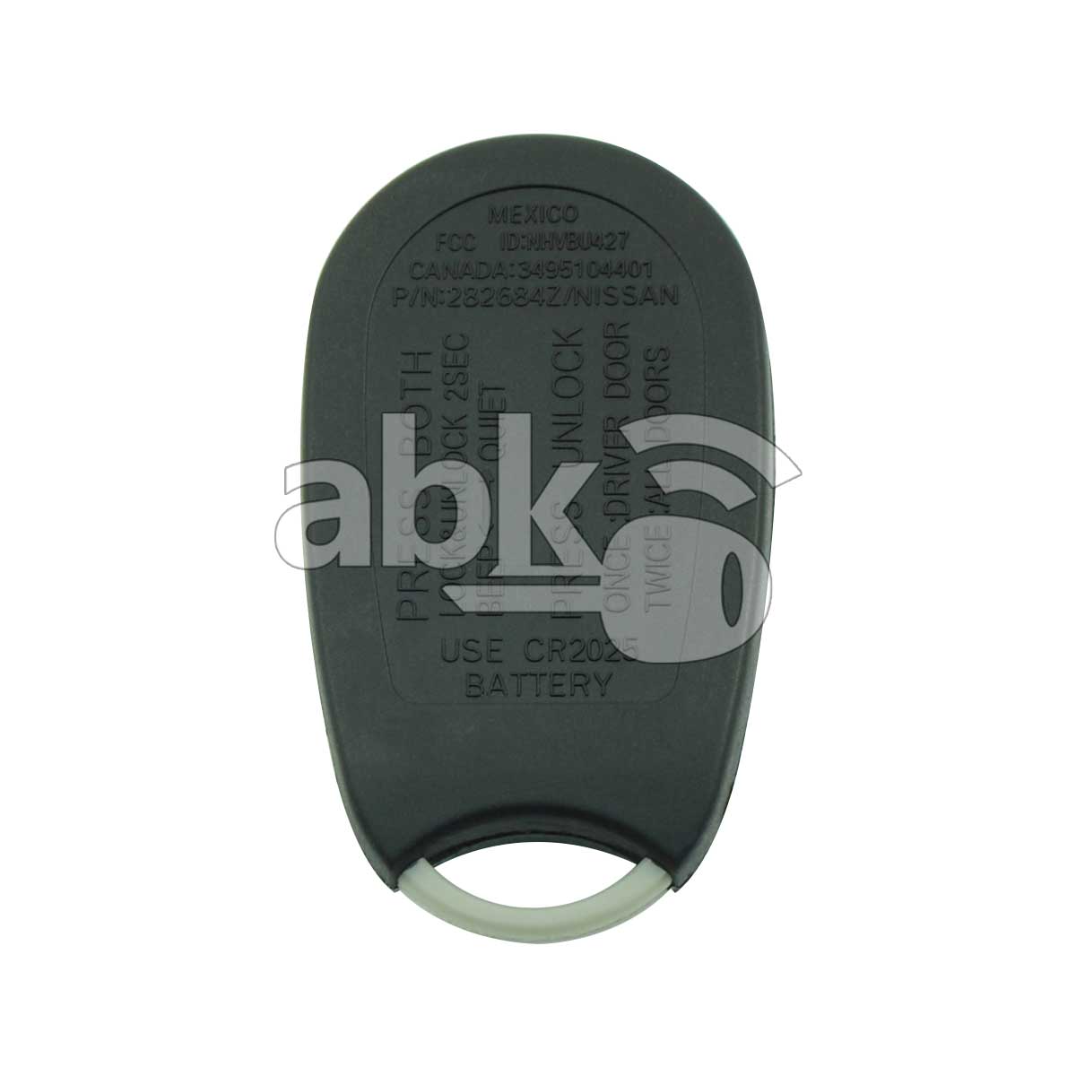 Genuine Nissan Maxima Sentra 2000+ Remote Control 4Buttons 28268-4Z400 315MHz NHVWBU43 - ABK-1622 -