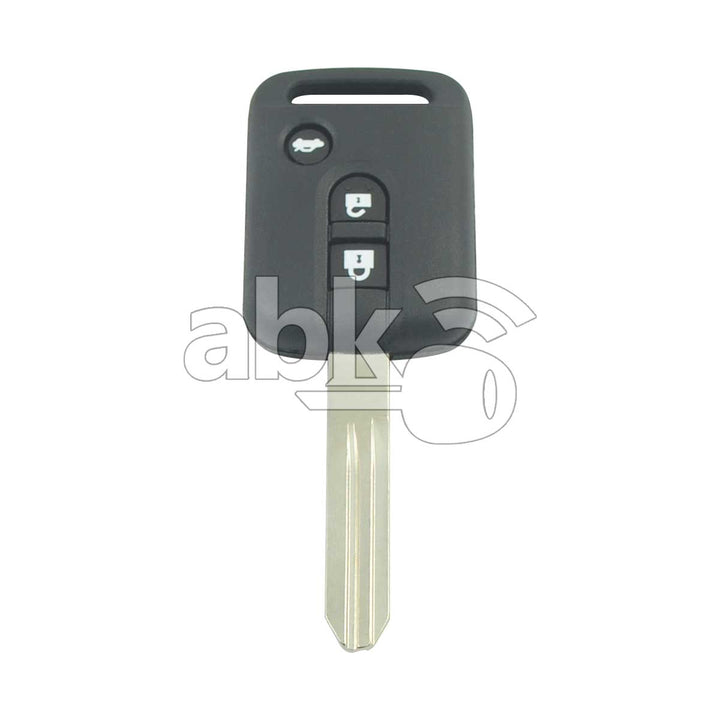 Nissan 2007+ Key Head Remote Cover 3Buttons NSN14 - ABK-1626 - ABKEYS.COM