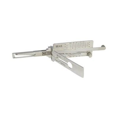 Genuine Lishi Classic Crochetage et Décodeur 3-en-1 Pour HU43 Outil Lishi CLASSIC-LISHI3-1HU43