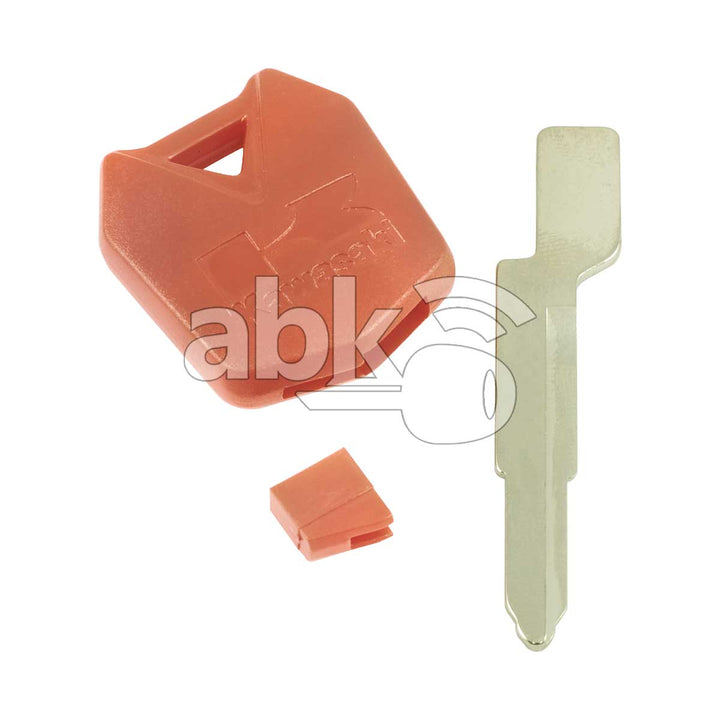 Kawasaki Motorcycle Chip Less Key KW17 Red - ABK-1746 - ABKEYS.COM