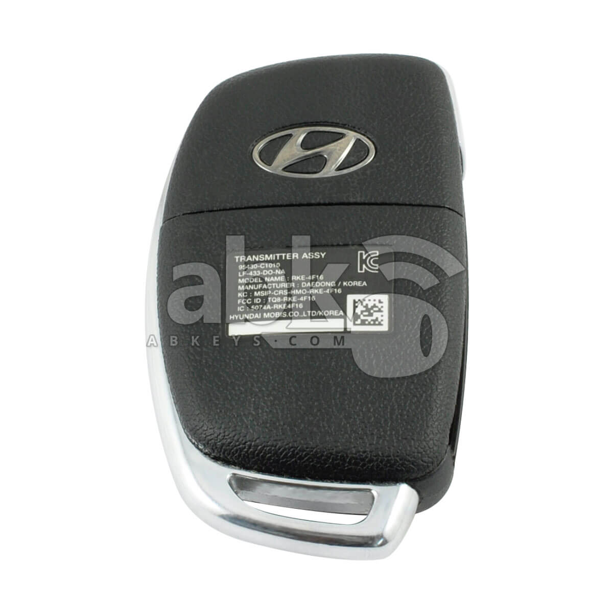 Hyundai Sonata 2015+ Flip Remote 4Buttons 95430-C1010 433MHz TQ8-RKE-4F16 TOY48 - ABK-1781 -
