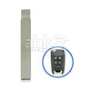 Chevrolet Gmc Opel 2010+ Flip Remote Key Blade 5915037 HU100 - ABK-1874 - ABKEYS.COM