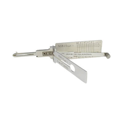 Genuine Lishi Crochetage et Décodeur Classique 3-en-1 Pour NSN14 Outil Lishi CLASSIC-LISHI3-1NSN14