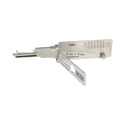 Genuine Lishi Classic 2 en 1 Apertura y Decodificador para Cerraduras Domésticas AM5 CLASSIC-LISHI2-1AM5