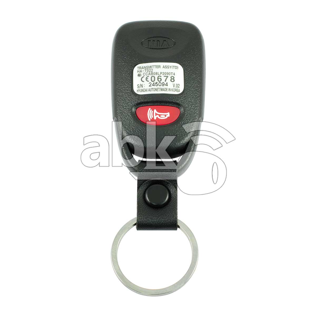 Genuine Kia Cerato 2010+ Remote Control 4Buttons 95430-1M200 433MHz HA-T022 - ABK-2031 - ABKEYS.COM