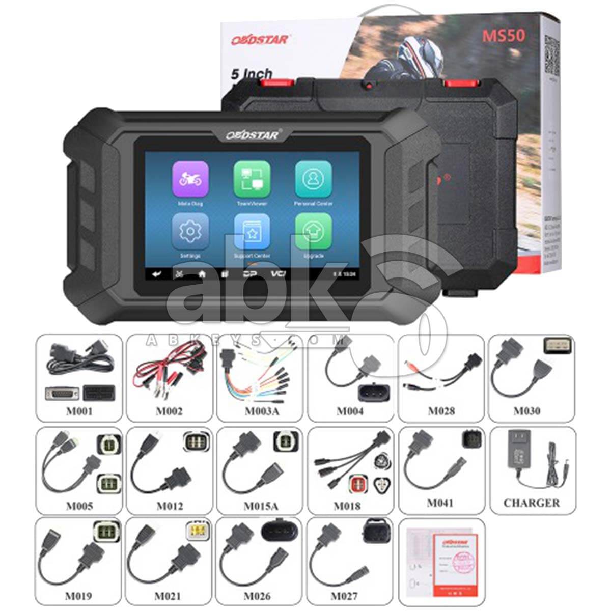 OBDStar MS50 Motorcycle Diagnostic Scanner Tablet   ABK 2033   ABKEYS