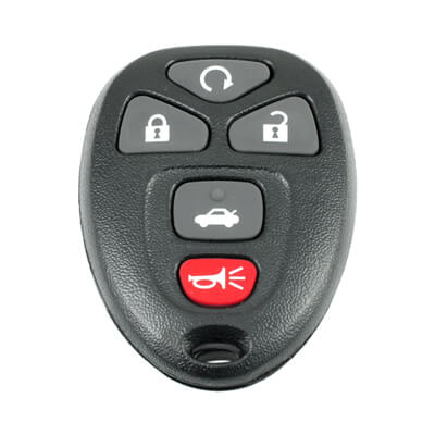 Chevrolet, Pontiac 2005+ Capa de Controle Remoto, 5Botões