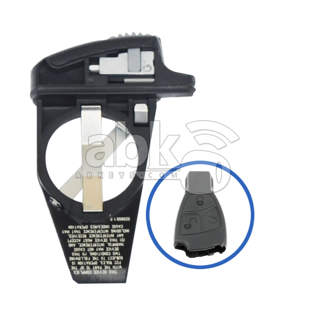 Genuine Mercedes Benz Small Nec 1999+ Smart Key Battery Tray - ABK-2120 - ABKEYS.COM