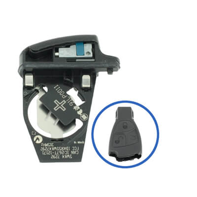 Genuine Mercedes Benz Small Nec Keyless Go 2001+ Smart Key Battery Tray - ABK-2136 - ABKEYS.COM